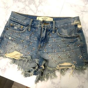 Abercrombie & Fitch rare stitched gems shorts s/0